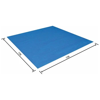 

1x Polyester Cloth 13 FT Swimming Pool Floor Protector Ground Cloth Square Mat Outdoor Lawn Cover Accessories