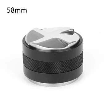 

51/53/58mm 2 In1 Double Head Espresso Tamper Coffee Adjustable Distributor 4 Pulp Height Adjustable Cafe
