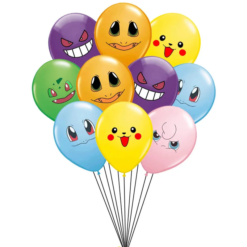 Nueva 12 pulgadas de dibujos animados globos de Pikachu Poke Mon ...