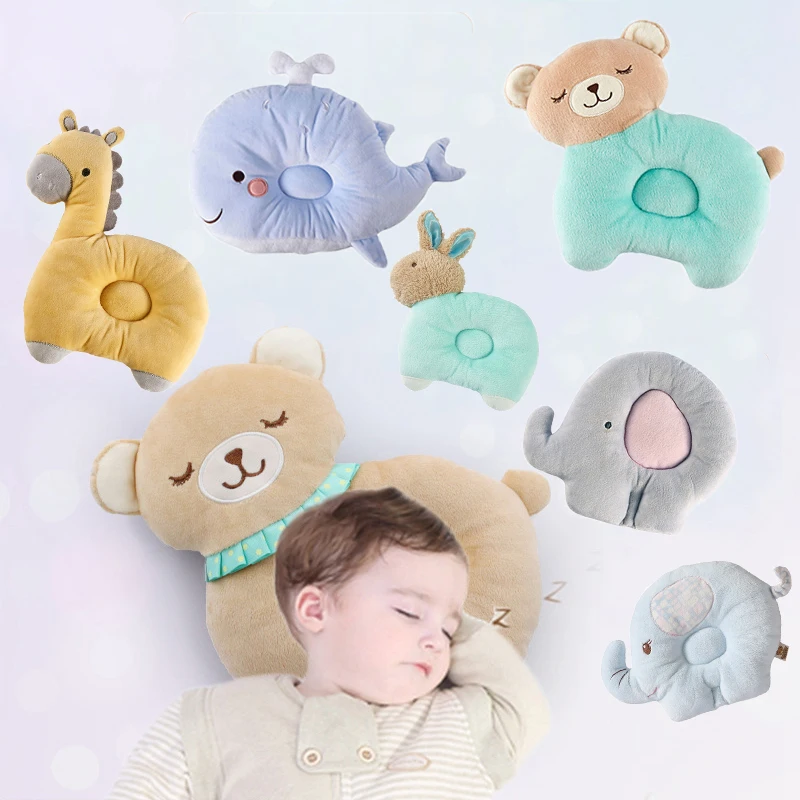 Animal bebé almohada 1PC de enfermería en forma de almohada ranuras ayuda bebé arreglar la posición de dormir de cojín prevenir plana bebé dormir