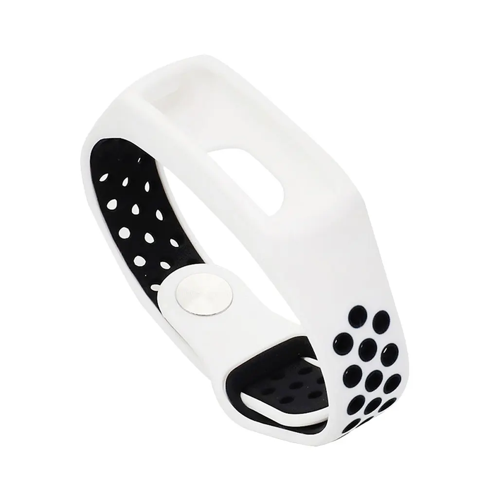 Силиконовые двухцветные ремешки для часов для huawei Honor Band 4 5 сменный ремешок для часов дышащий спортивный ремешок на запястье