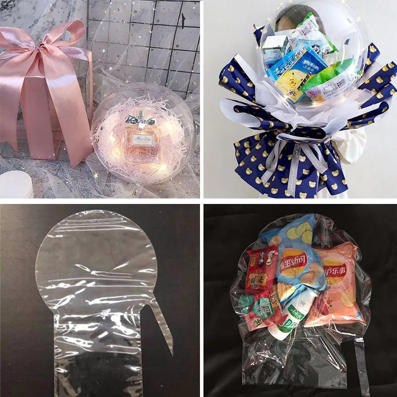

30Pcs Wide Neck BOBO Balloon Candy Transparent Bubble Ball Valentine's Day Flowers Ballon Birthday Gift Wedding Engagement Decor