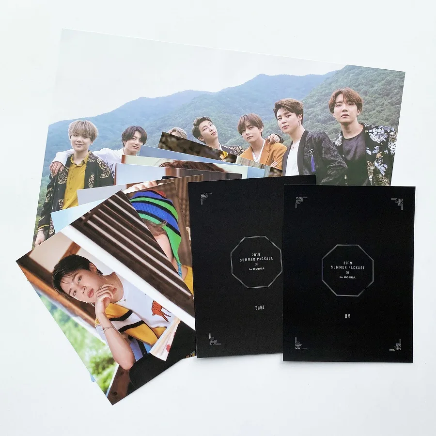 KPOP Bangtan летняя посылка для мальчиков, фото-книга, рисунок, фото-книга, плакат JUNG KOOK JIMIN JIN, карта душа