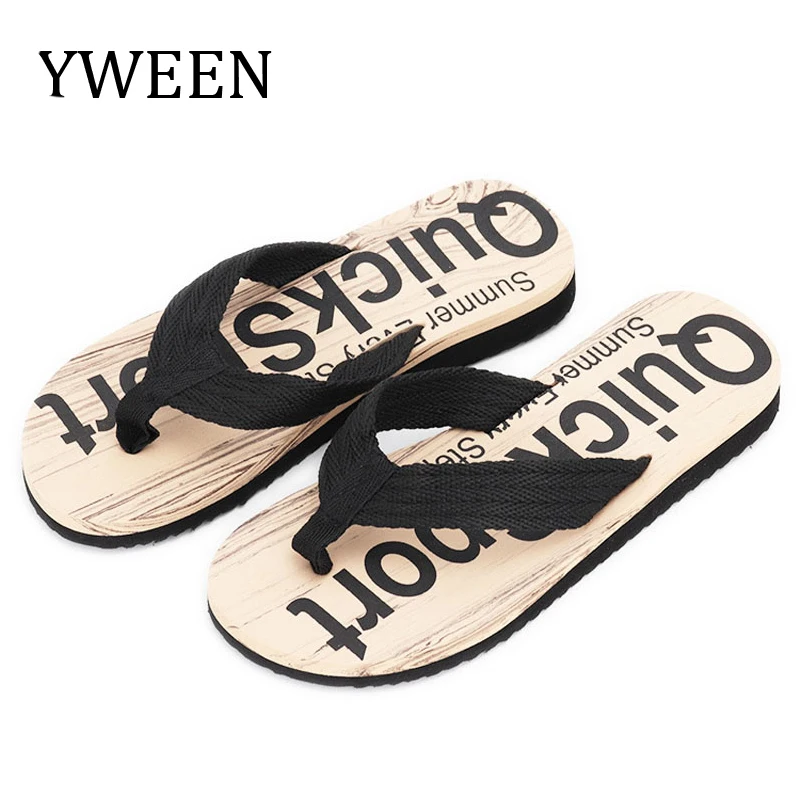 Man Sandals Slipper Flip-Flops Beach-Shoes Outdoor Summer Men High-Quality NEW Letter