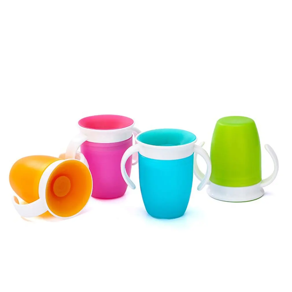 Портативная Волшебная чашка на 360 градусов, антиразбивающая чашка, детская чашка для питья, обучающая чашка для питья, Детская герметичная чашка