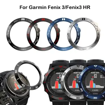 

Metal Cover Frame For Garmin Fenix 3 3HR Smart Watch Dial Bezel Ring Styling Case Adhesive Cover Anti Scratch Protection Ring