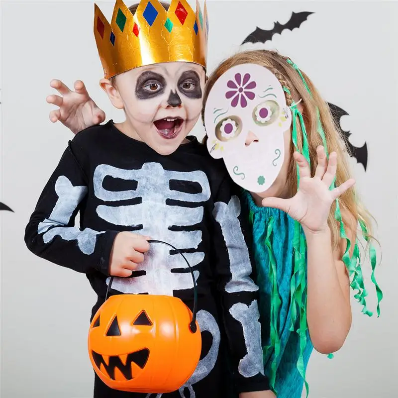 6pcs Mask Paper Unique Stylish Full Face Mask for Adults Kids Children