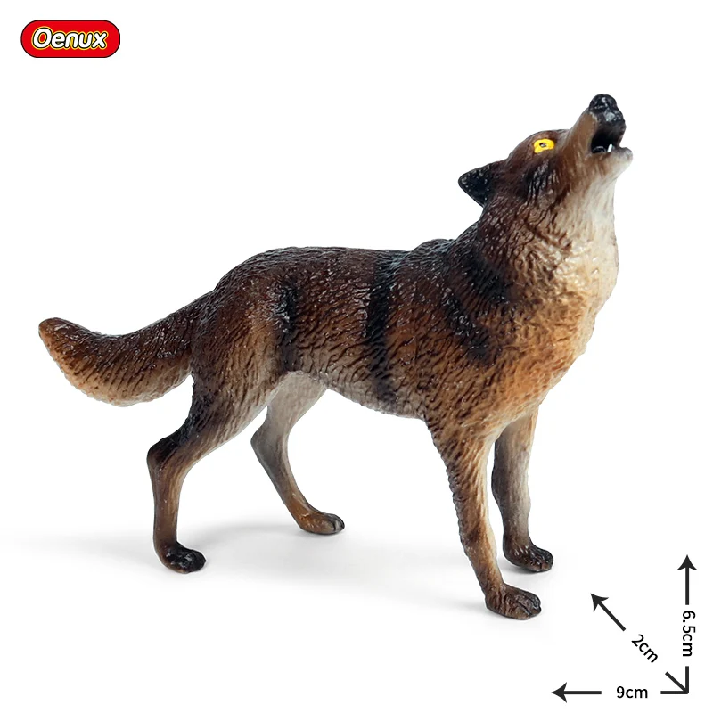 Oenux Моделирование Дикие дикие животные зверь волк миниатюрные фигурки дикие волки ПВХ Модель фигурка коллекция игрушек Детский подарок