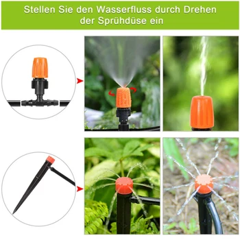 

25m Irrigation System Garden Plant Greenhouse Irrigation Terrace Drip Set Agriculture Watering Accessories Supplies