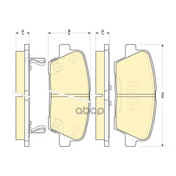 Колодки Тормозные Hyundai Santa Fe(Cm) 2.2d 09-/Kia Sorento(Xm) 09- Задние Girling 6134999 Girling арт. 6134999