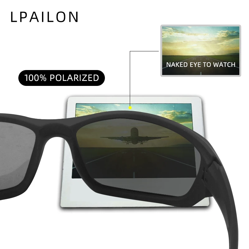 LPAILON UV400 поляризованные солнцезащитные очки мужские роскошные брендовые Дизайнерские Модные Винтажные Солнцезащитные очки для вождения мужские защитные очки тени
