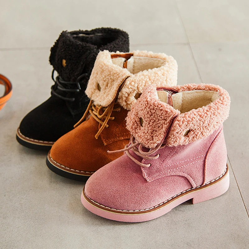 Детские ботинки для девочек; Кеды Martin; хлопковые детские ботинки на молнии из флока; кожаные ботильоны для девочек; сезон осень-зима; ботинки для мальчиков