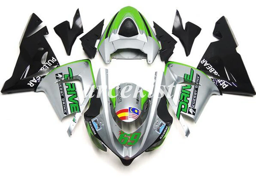 Новый ABS мотоцикл Полный обтекатели комплект подходит для Kawasaki Ninja ZX10R 2004 2005 04 05 10R