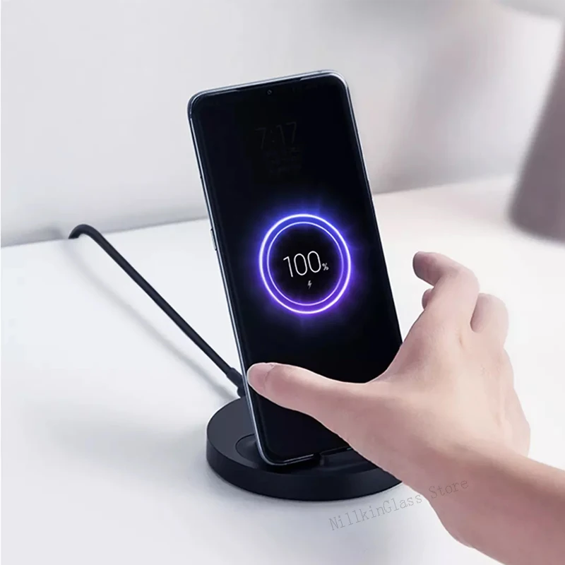 Xiaomi mijia официальное обновление беспроводной Быстрая зарядка 20 Вт макс стерео зарядное устройство для iPhone samsung huawei redmi мобильный телефон Универсальный