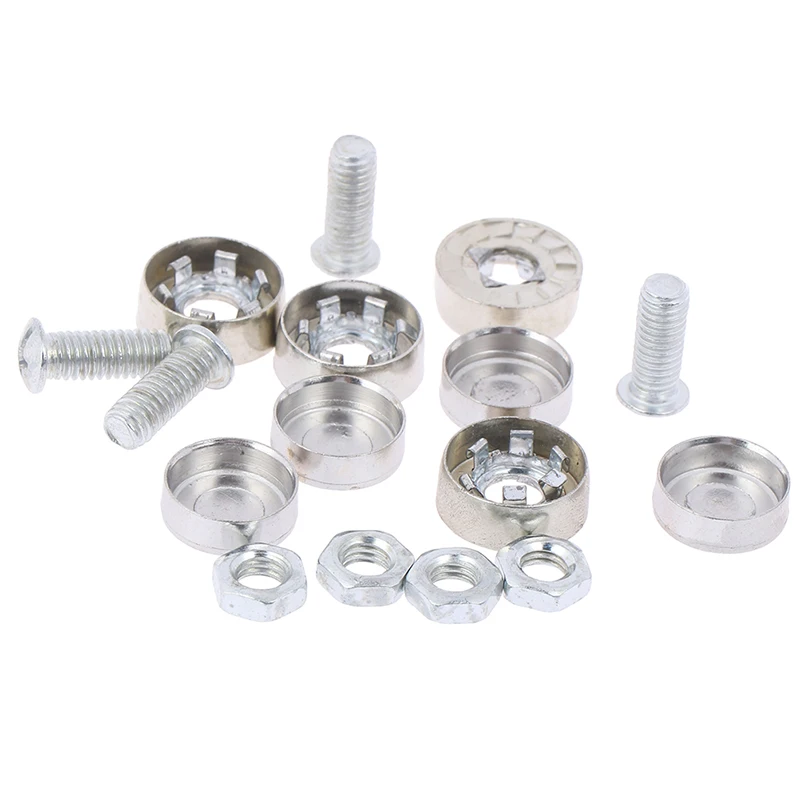 4Pcs/Set Chrome Anti-theft Screws Car License Alloy Plate Bolts Frame Screwscar Universal car accessaries frame tools
