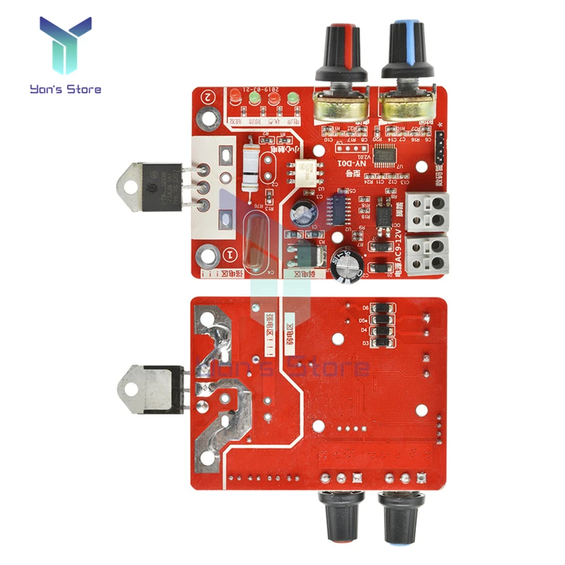 NY D01 40A 100A Spot Welder Single Pulse Time Current Digital Display Transformer Controller Board Parts New Adjust Time Current plastic welder stapler