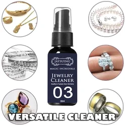30ML/50ML Anti-tarnish Jewelry Stain Cleaning Spray Necklace Cleaner Solution Chemical-free Tarnish Remover Cleaning Tools