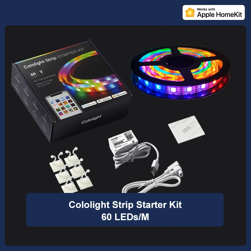 Cololight LED Light Strip RGB Ambient Lighting Rope Music Sync Smart Controlled Compatible with Siri Alexa Google Assistant