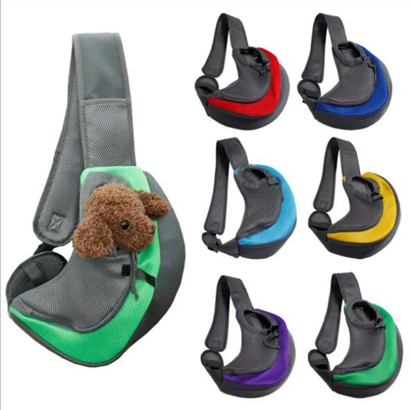 

2020 Puppy Cat Carrier Outdoor Travel Dog Shoulder Bag Sling Front Mesh Travel Stuff Tote Shoulder Backpack Bag