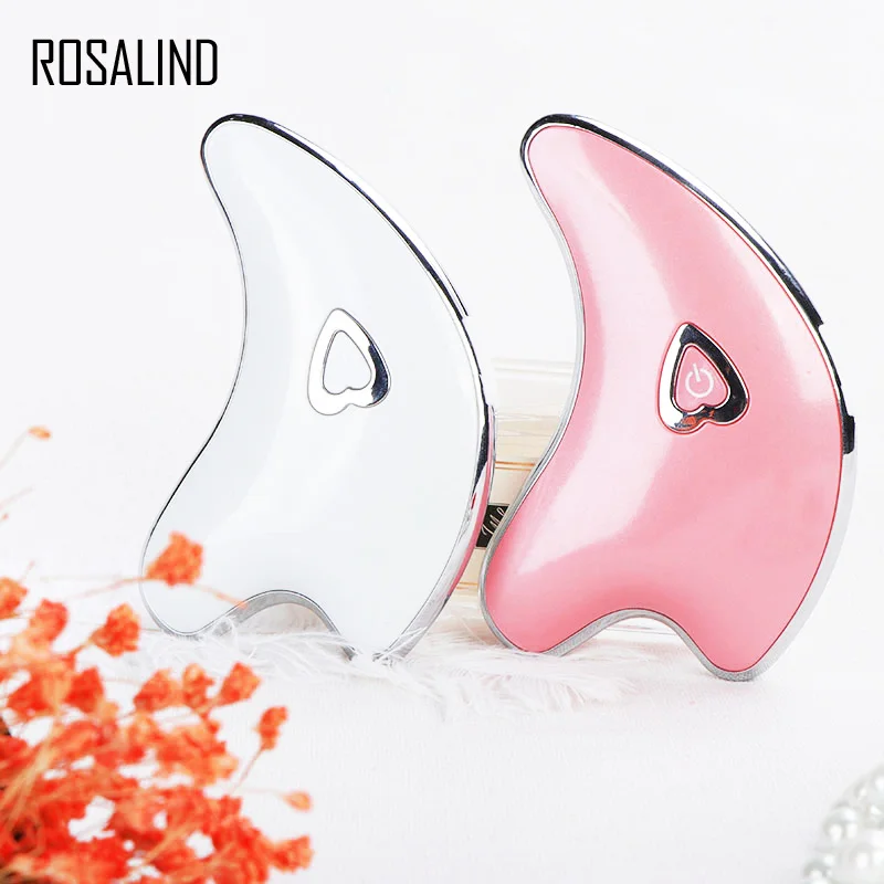 ROSALIND массажер для лица Guasha Electirc устройство для подтяжки шеи подтяжки лица USB перезаряжаемое устройство для похудения тела подтяните инструменты для выскабливания машина