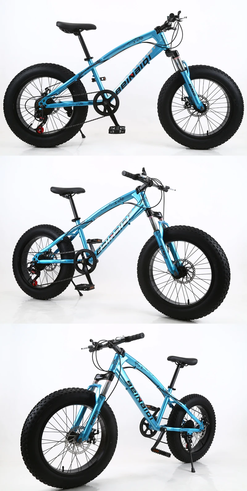 20 inch fat bike children kid fat tire mountain bike Beach cruiser bicycle high quality carbon steel disc brake big wheel MTB