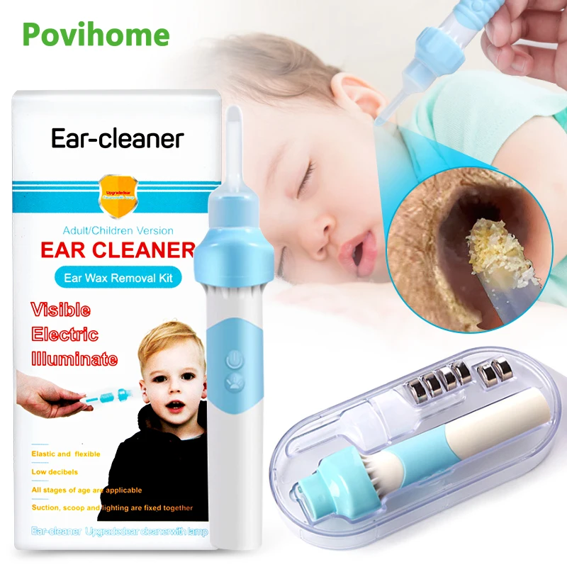 

1 Set Electric Ear Cleaner Vibration Painless Cleaning Tools Safety Electric Vacuum Earwax Cleaner Ear Wax Remover Tool C1899