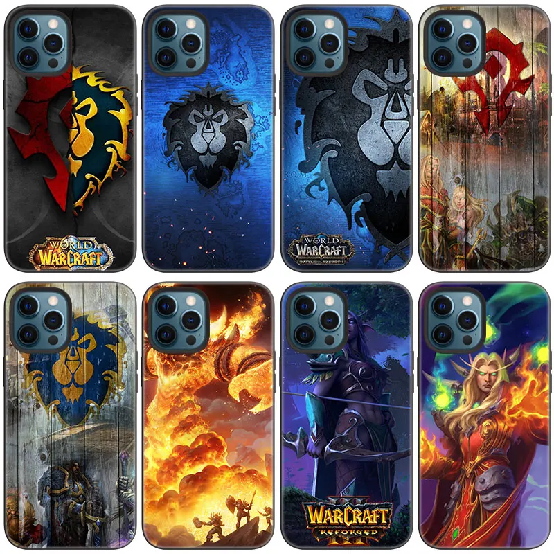 Чехол для телефона World of Warcraft Apple iPhone 13 12 Mini 11 Pro Max 7 8 XR X XS MAX 6 6S Plus 5 дюймов черный