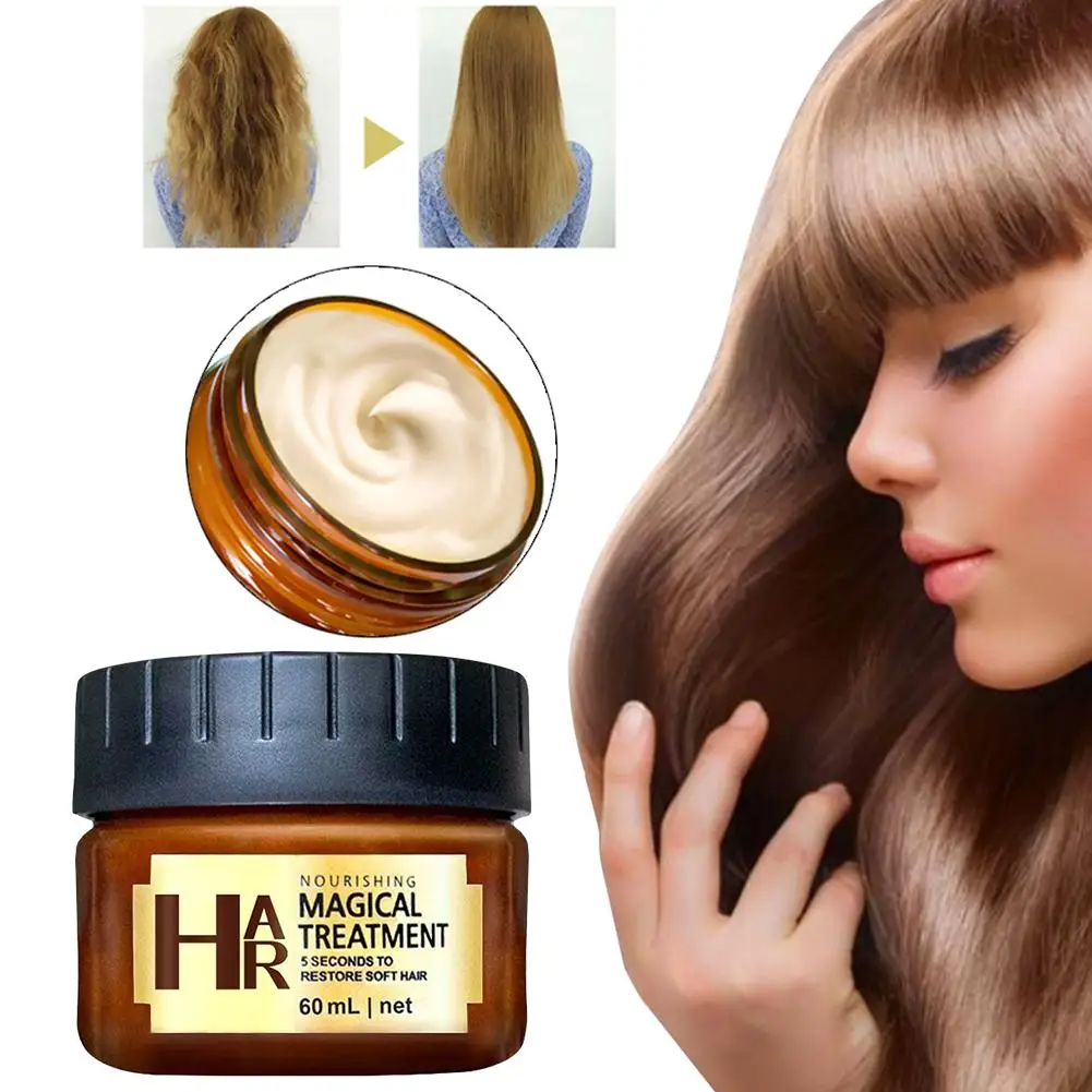 

60ml Hair Care Magical keratin Hair Treatment Mask Molecular Hair Roots Treatment Hair Return Bouncy Hair Scalp Treatment