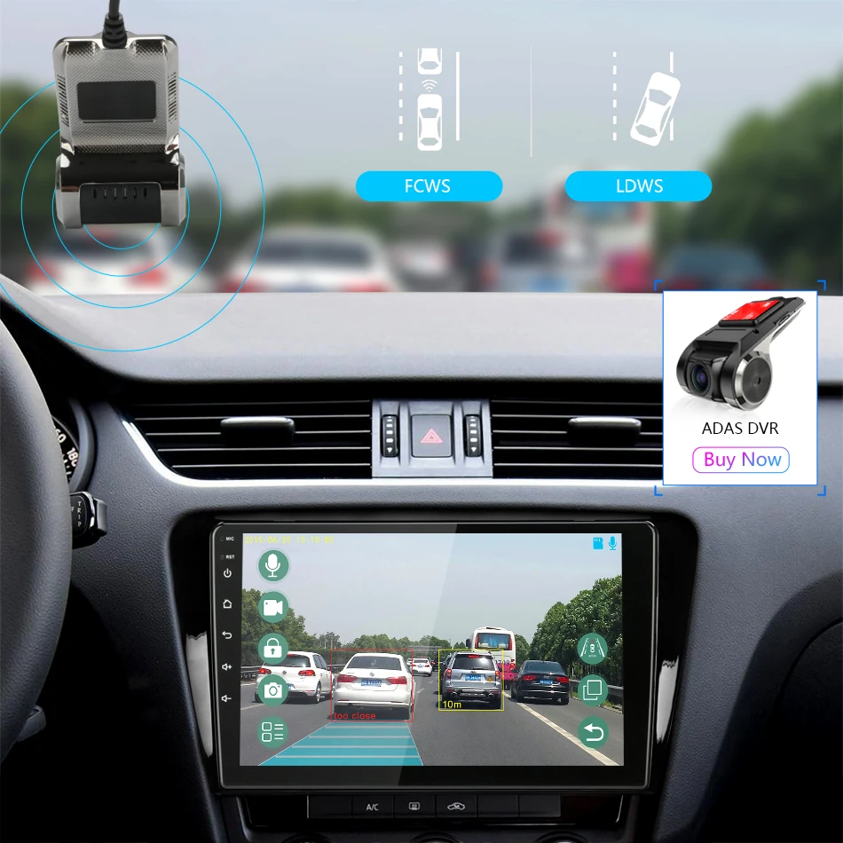 Top 10.1" 2Din Android 8.1 For Volkswagen SKODA Octavia 3 A7 2014-2018 Car Radio Multimedia Video Player Navigation RDS Head Unit 11