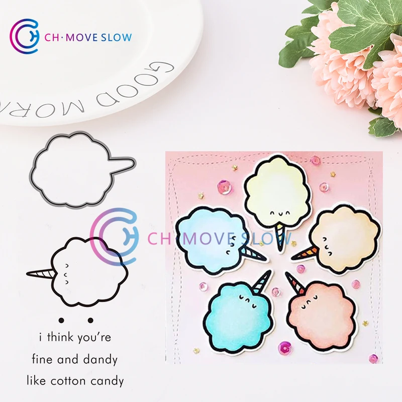 CH Cotton candy Metal Cutting Dies and stamps DIY Scrapbooking Card Stencil Paper Handmade Album Wedding Decor | Дом и сад