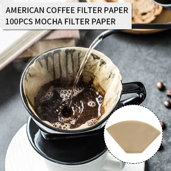 

Funnel Coffee Filters Paper Wood Pulp coffee Pour Over Maker Filters coffee strainer Bag Espresso Tea Infuser Accessories