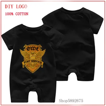

One-Pieces Harry Owl Postal Service Potter-lovers 100% Pure cottons and comfortable short sleeved clothes new born baby rompers