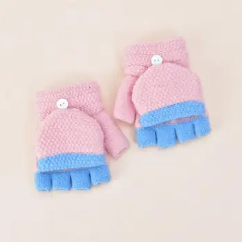 

4 Pairs Kids Gloves Winter Warm Gloves Colorful Gloves Cute Cold Protection Mitten for Children Assorted Colors