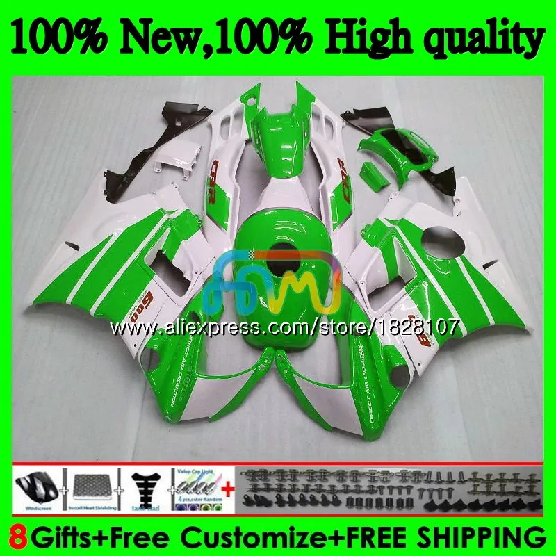 Fairings+Tank For HONDA Green white 600CC CBR 600F3 CBR 600 FS 95 96 1995 1996 3BS.203 CBR600 F3 CBR600F3 97 98 1997 1998 Kit