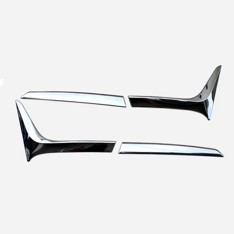 silver Tonlinker внешняя задняя фара, чехол для бровей, наклейки для Lexus UX, автомобильный Стайлинг, 4 шт., АБС хромированная накладка, наклейки - Цвет: silver
