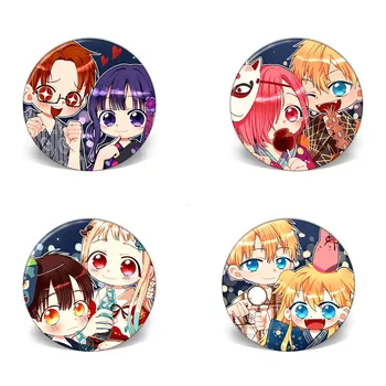 

Anime Toilet-Bound Hanako-kun Nene Yashiro Kou Minamoto Cosplay Bedge Cartoon Collect Bag Badge For Backpack Button Brooch Pin