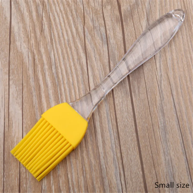 2Pcs/lot Silicone Butter Brush Bakery Crystal Handle Grill BBQ Brush Baking Tools for Cakes Reposteria y Pasteleria Accesorios
