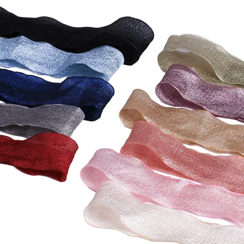 Light wrinkles yarn with diy flowers packaging manual tire materials flower cake baking matte cotton belt