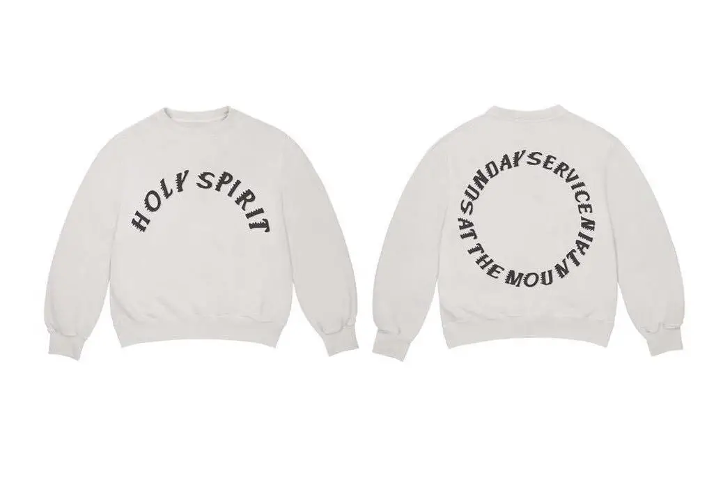

Kanye West Hoodies Men women 1:1 High Quality sunday service holy spirit CPFM Print Cotton Sweatshirt Streetwear Hip Hop shirt
