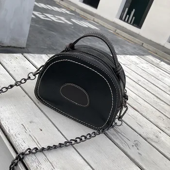 

Women's Bag 2020 New Style Single Shoulder Sling Chain Bag Fashion Simple Solid Color Bag