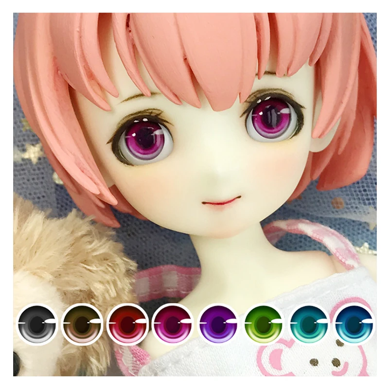 BJD cartoon eyes 10-16-24mm doll with Mirror light effect for 1/8 1/6 1/4 1/3 SD DD accessories pressure | Игрушки и хобби