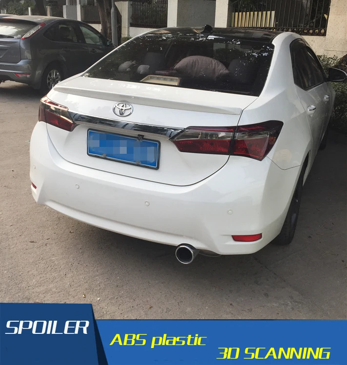Спойлер для Toyota Corolla спойлер из АБС материала заднего крыла автомобиля задний