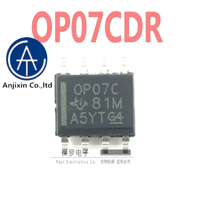 

10pcs 100% orginal and new operational amplifier OP07CDR OP07CD OP07C SOP-8 in stock