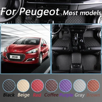 

Custom Car Floor Mats For Peugeot 408 508 607 2008 3008 4008 5008 RCZ Car Styling Foot Mats