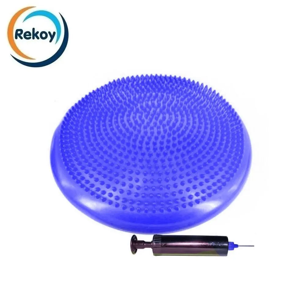 Балансировочный диск 33 см с насосом Rekoy массажная подушка балансировочная сфера |