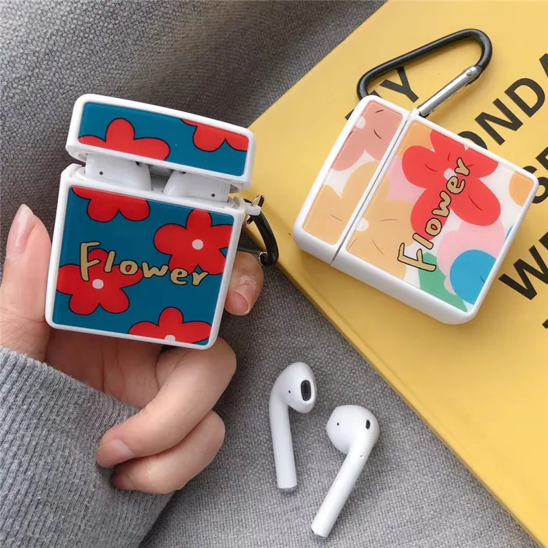 Для AirPod 2 Чехол 3D банановый лист цветок мультфильм мягкий силиконовый