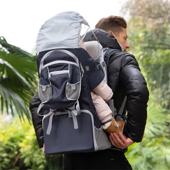 

Foldable Child Hiking Carrier Backpack Waterproof Toddler Travel Backrest Outdoor Climbing Back Frame Shoulder Carry Back Chair