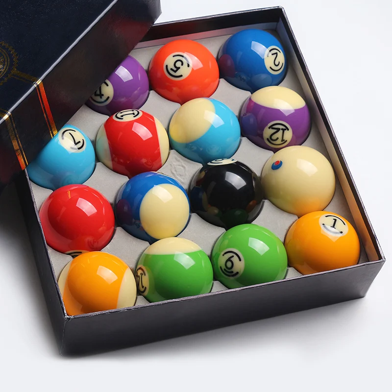 - Fashionable Small Numbers Design Standard 572mm 2 14 Resin Billiards Balls Complete Set Of Pool Balls Billiards Accessories