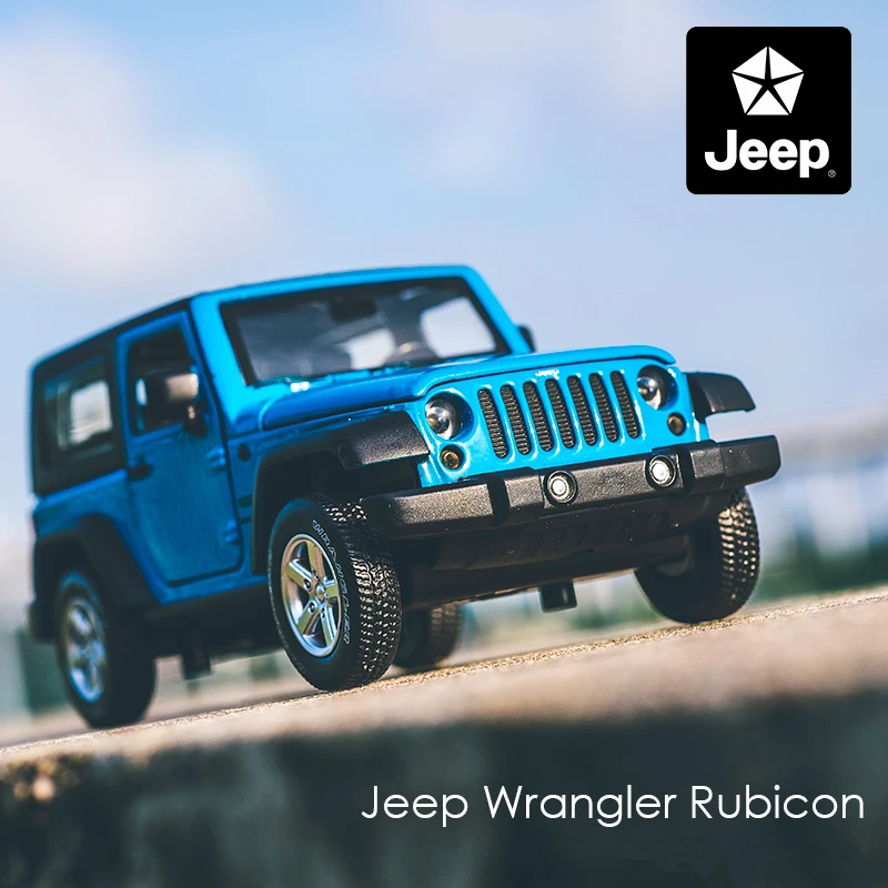 1:32 Jeep Wrangler Rubicon Alloy Car Model Diecasts Metal Toy Off-road Vehicles Model Collection High Simulation Childrens Gift 2