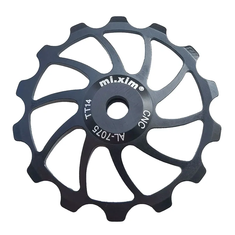 Galets Céramique Alomejor Alomejor Poulies Dérailleur Arrière Vélo - 2 Pièces - 11 Dents - Roulements à Billes - Alliage Aluminium - Rouge Roue Jockey 11t